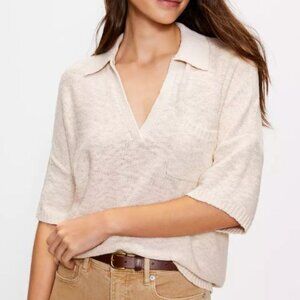 LOFT Pocket Polo Sweater